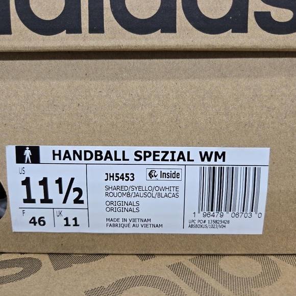 adidas Handball Spezial Weltmeister JH5453 Shadow Red Yellow Shoes Size 11.5 main image 7